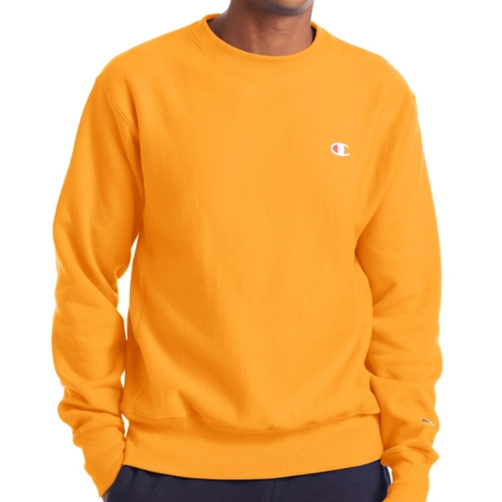 Champion Reverse Weave Gold Crewneck Sweatshirt Men’s Small NWT